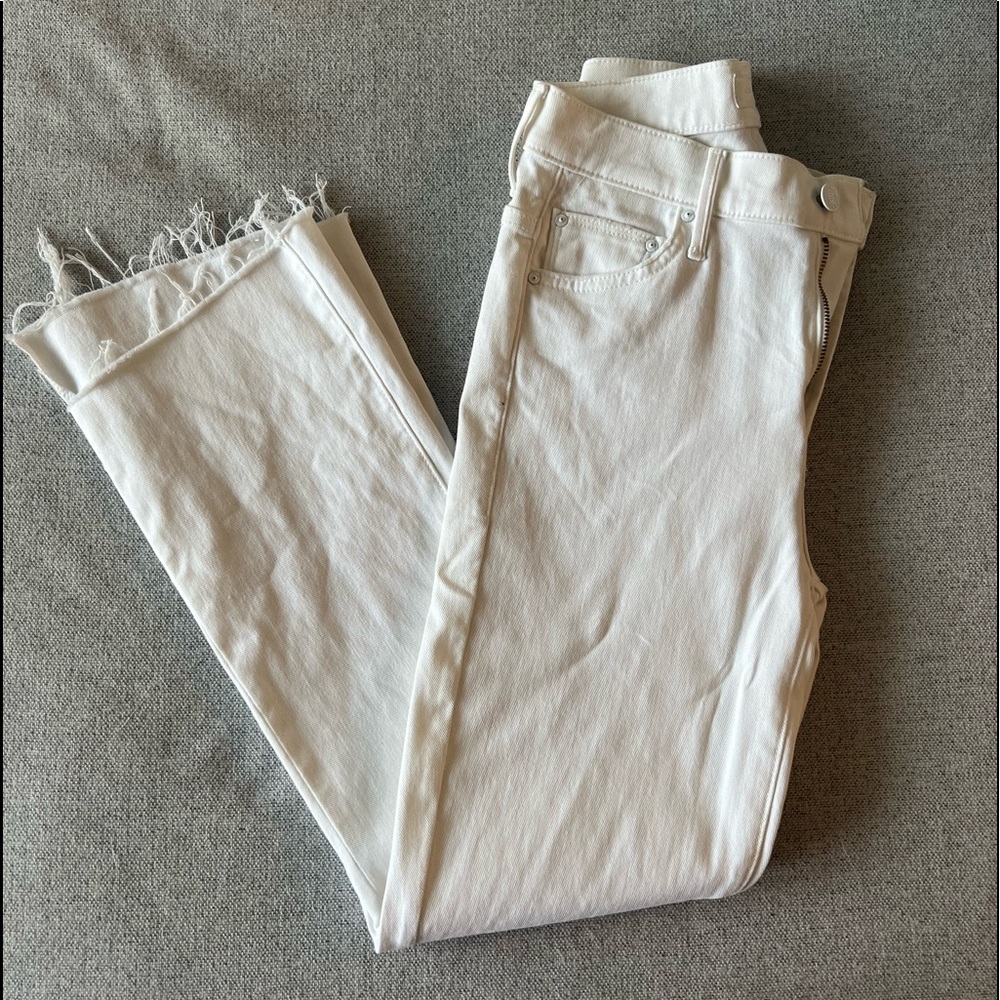 Mother Insider Crop Step Fray